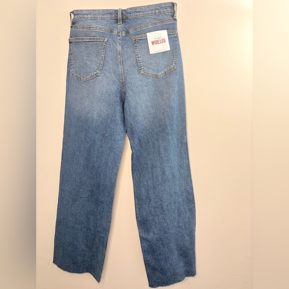 Celebrity Pink Blue Flare Wide Leg Jeans - Picture 10 of 11